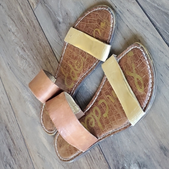 Sam Edelman Womens Krista 2 tones Strappy Sandals Flip Flop Flats shoes - Picture 2 of 8